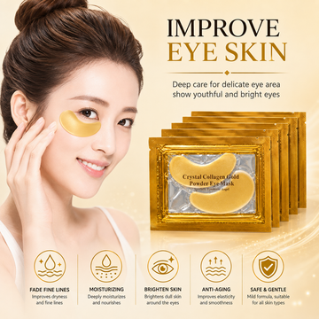 Gold Collagen Eye Patches for Dark Circles & Puffiness