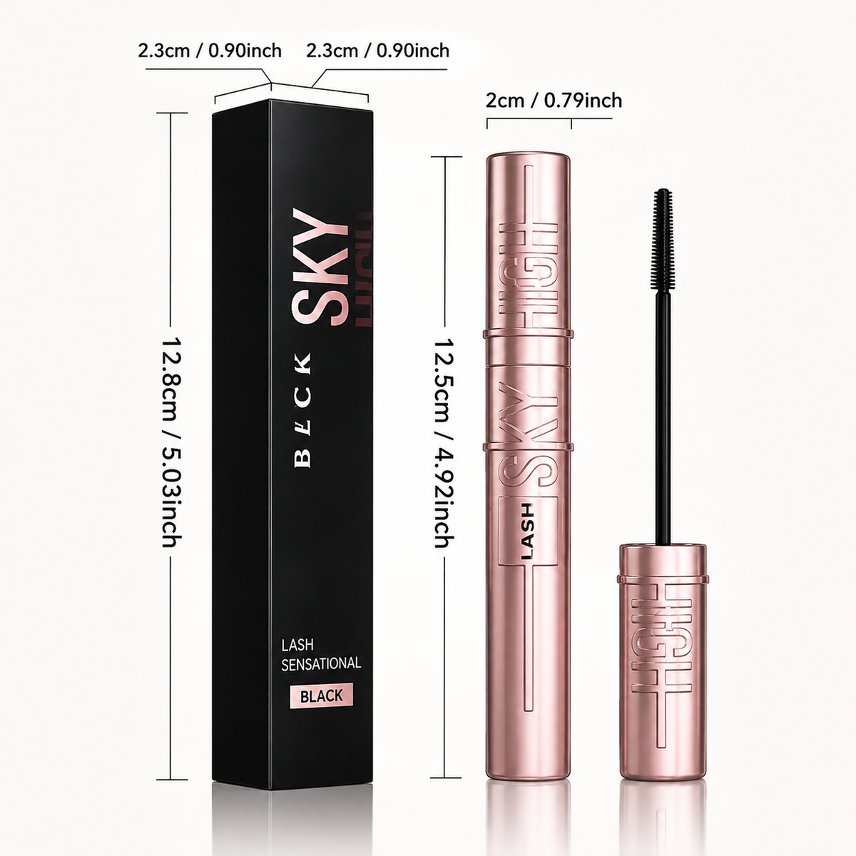 DIAONI Sky-High Lift Waterproof Mascara for Curled Lashes