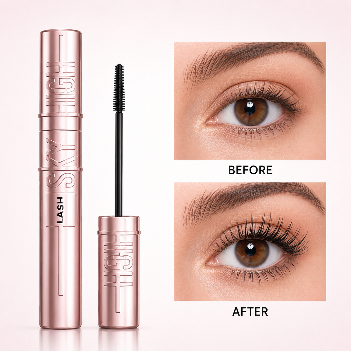 DIAONI Sky-High Lift Waterproof Mascara for Curled Lashes