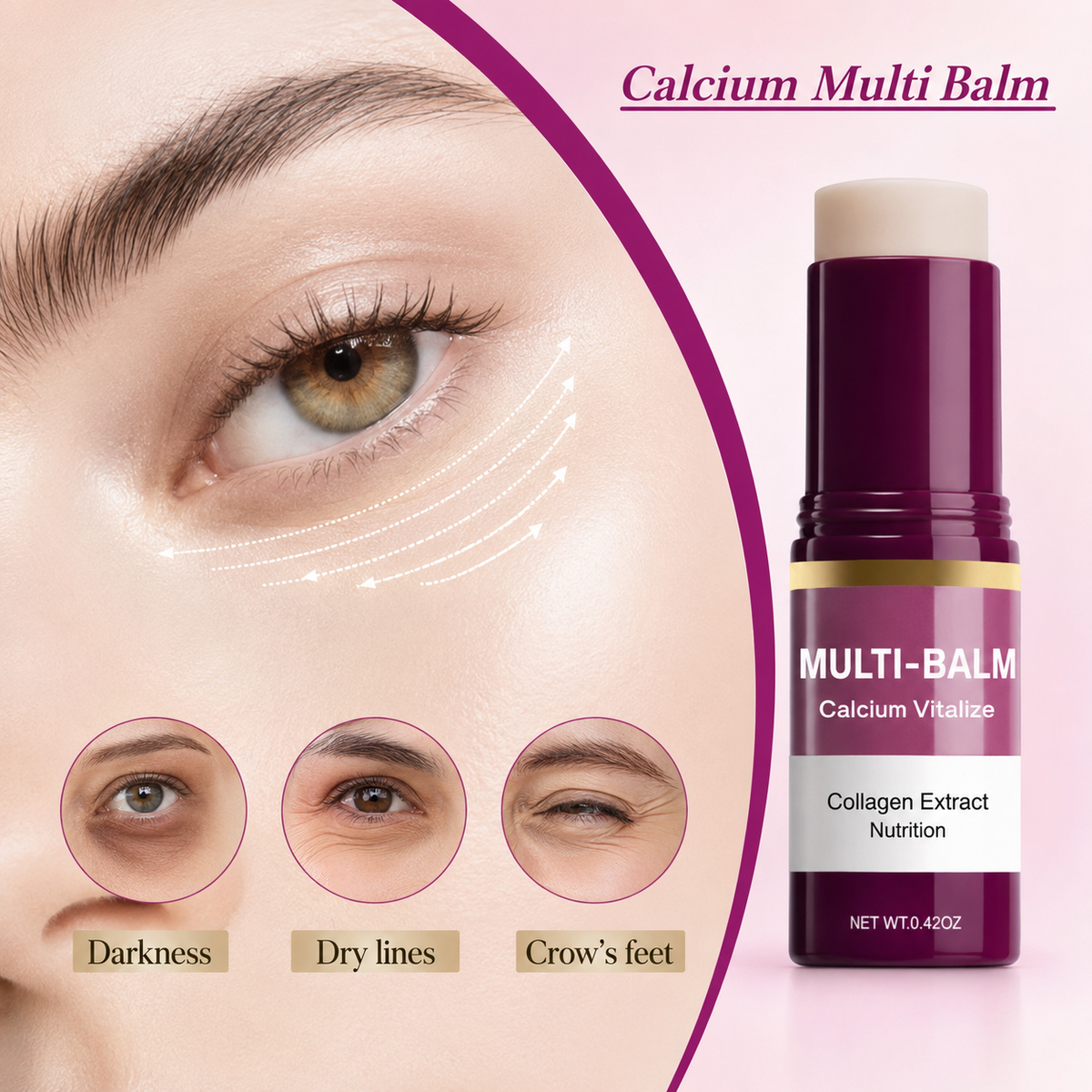 Calcium Collagen Multi Balm Stick for Hydrating & Firming