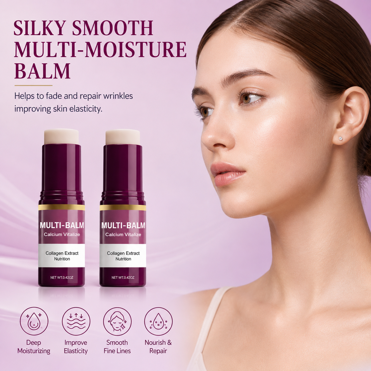 Calcium Collagen Multi Balm Stick for Hydrating & Firming