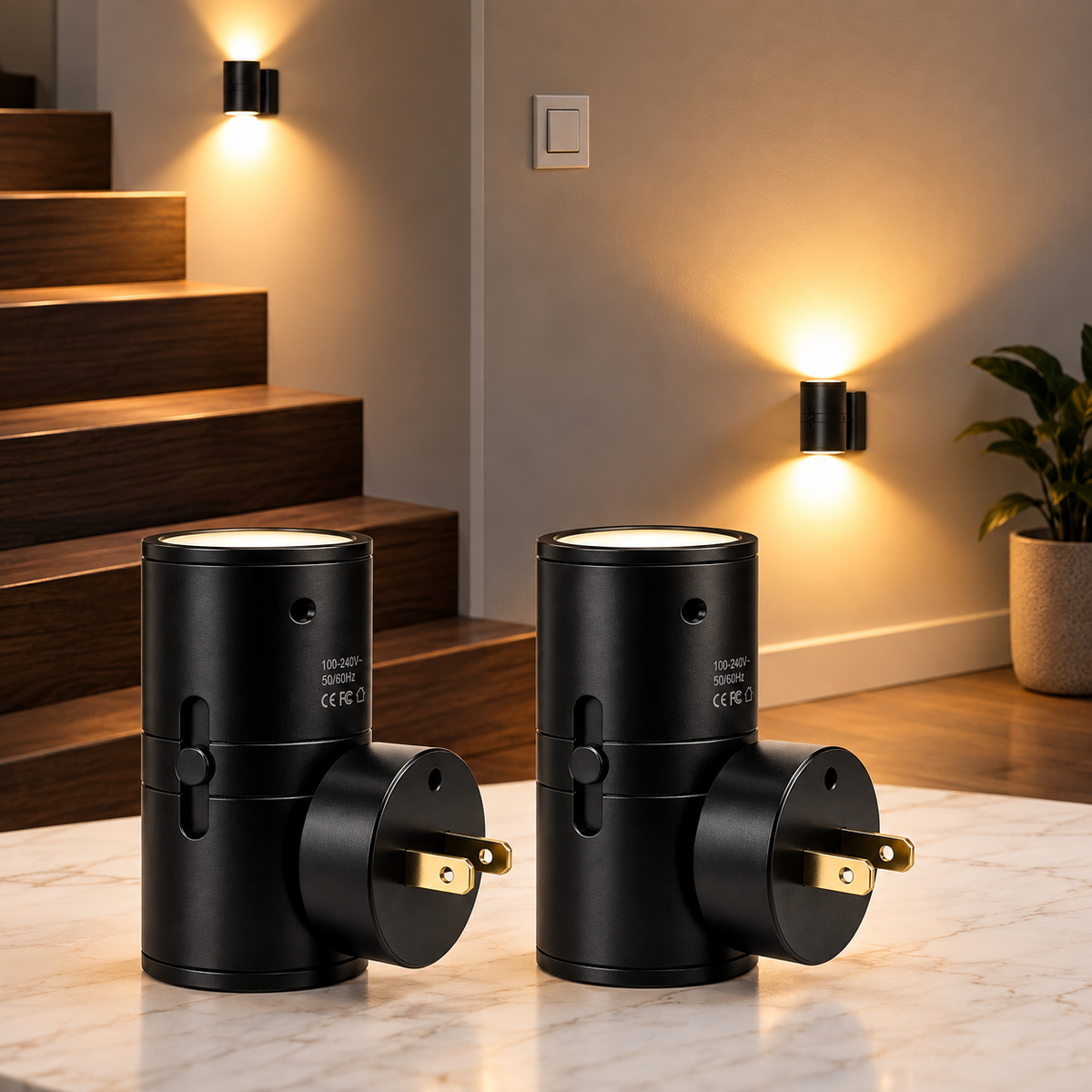 Dimmable LED Plug-In Night Light with Dusk Sensor