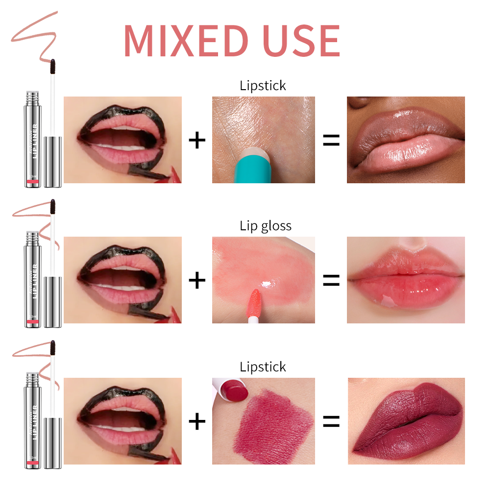 Peel-Off Lip Liner Tattoo Waterproof Long-Lasting Set