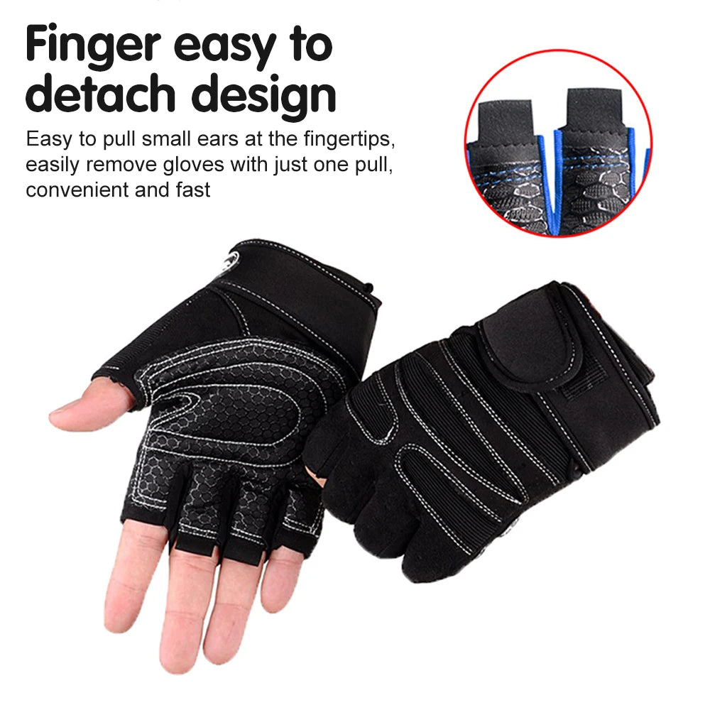 Workout Gloves with Wrist Wrap for Weightlifting & Gym