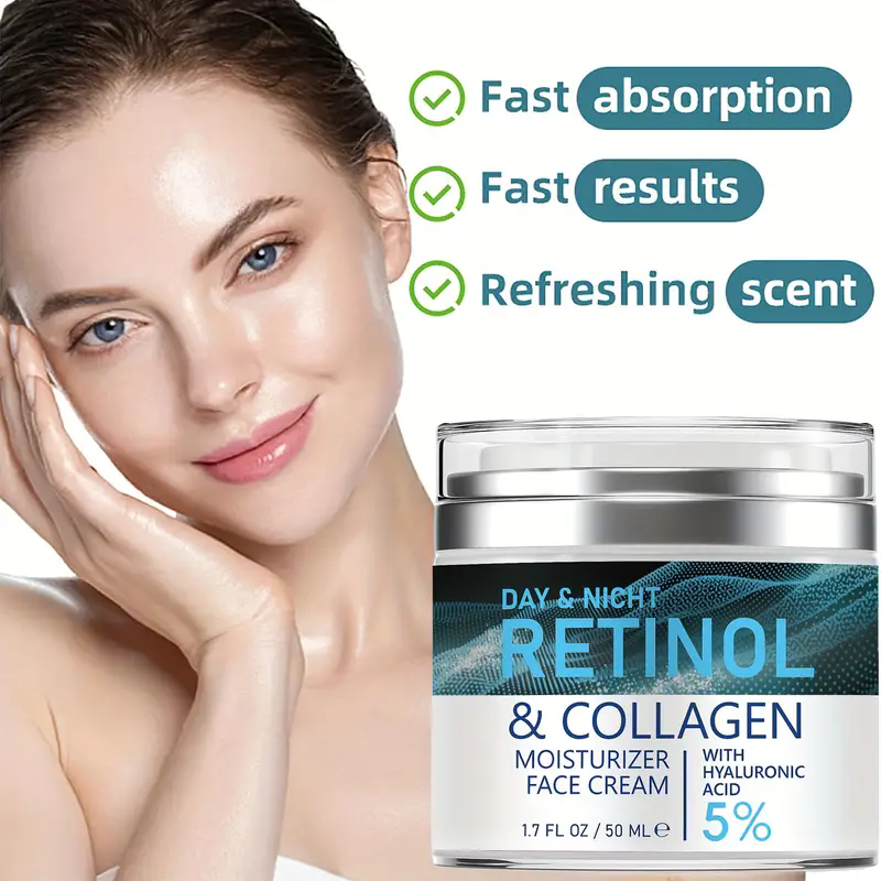 ENVISHA Retinol Collagen Face Cream for Anti-Aging & Hydration