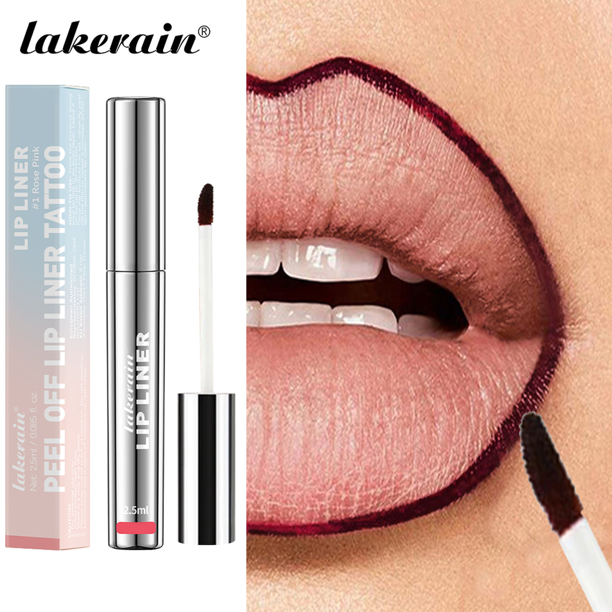 Peel-Off Lip Liner Tattoo Waterproof Long-Lasting Set