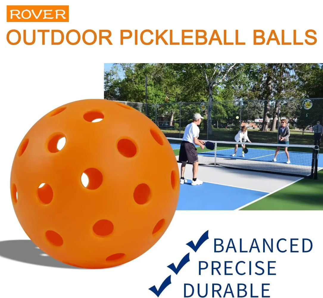 Outdoor Pickleballs 40-Hole Durable Balls for Competition
